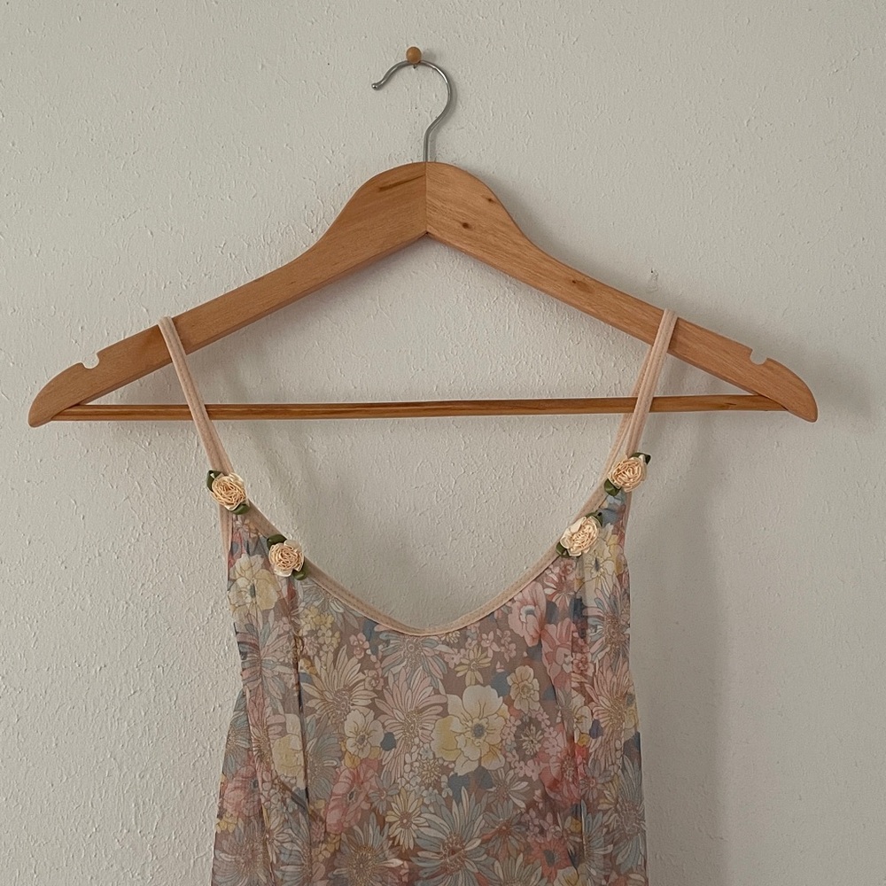 Floral Sheer Mini Dress Cover Up - Picture 8 of 16